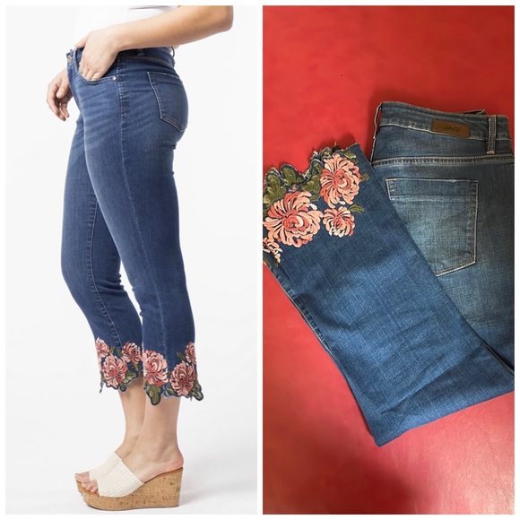 JAG JEANS Ellis Cropped Boot With Embroidery - Picture 2 of 5